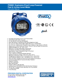 Thumbnail of document Manual - PD6801 Explosion-Proof Loop-Powered Feet & Inches Level Meter